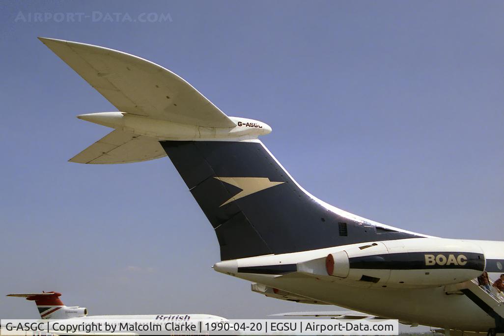 G-ASGC, 1965 BAC Super VC10 Srs 1151 C/N 853, Vickers Super VC-10 1151 at the Imperial War Museum, Duxford in 1990.