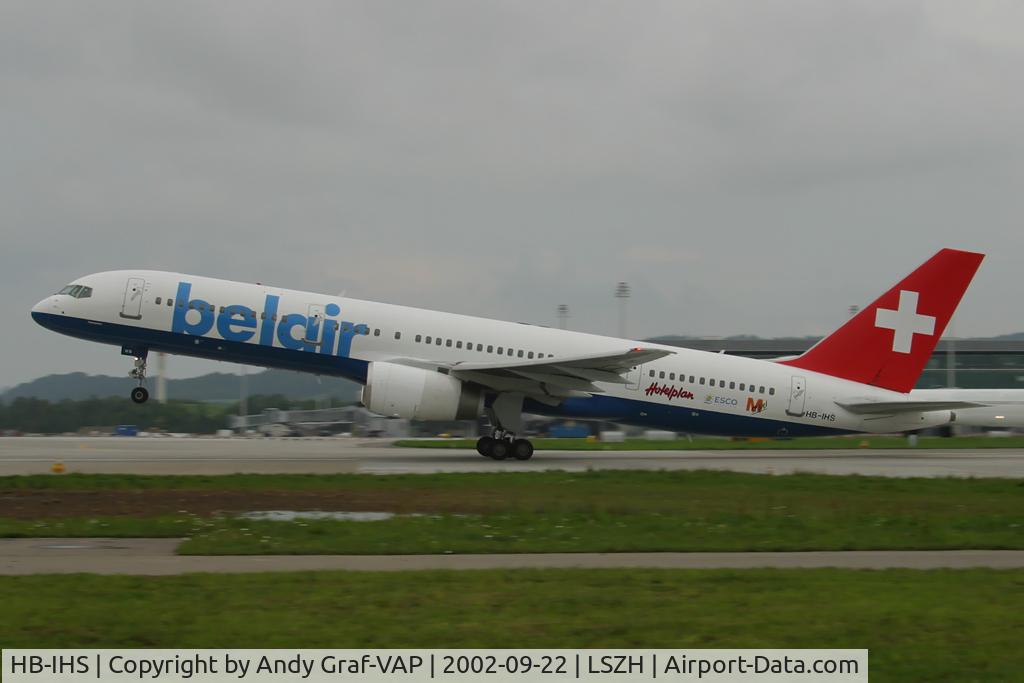 HB-IHS, 2000 Boeing 757-2G5 C/N 30394, Belair 757-200