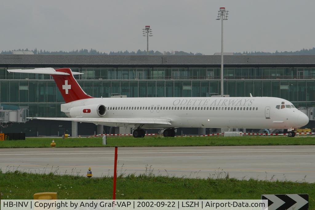 HB-INV, 1987 McDonnell Douglas MD-83 (DC-9-83) C/N 49359, Odette Airways MD80