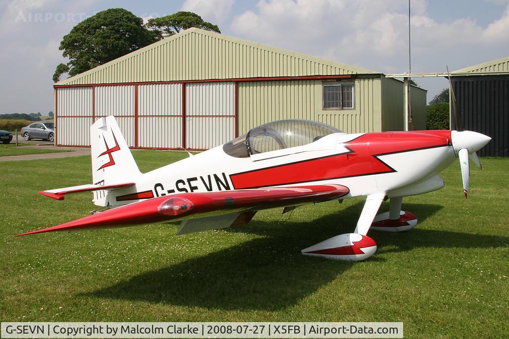 G-SEVN, 2003 Vans RV-7 C/N PFA 323-13795, Vans RV-7 at Fishburn Airfield, UK in 2008. 