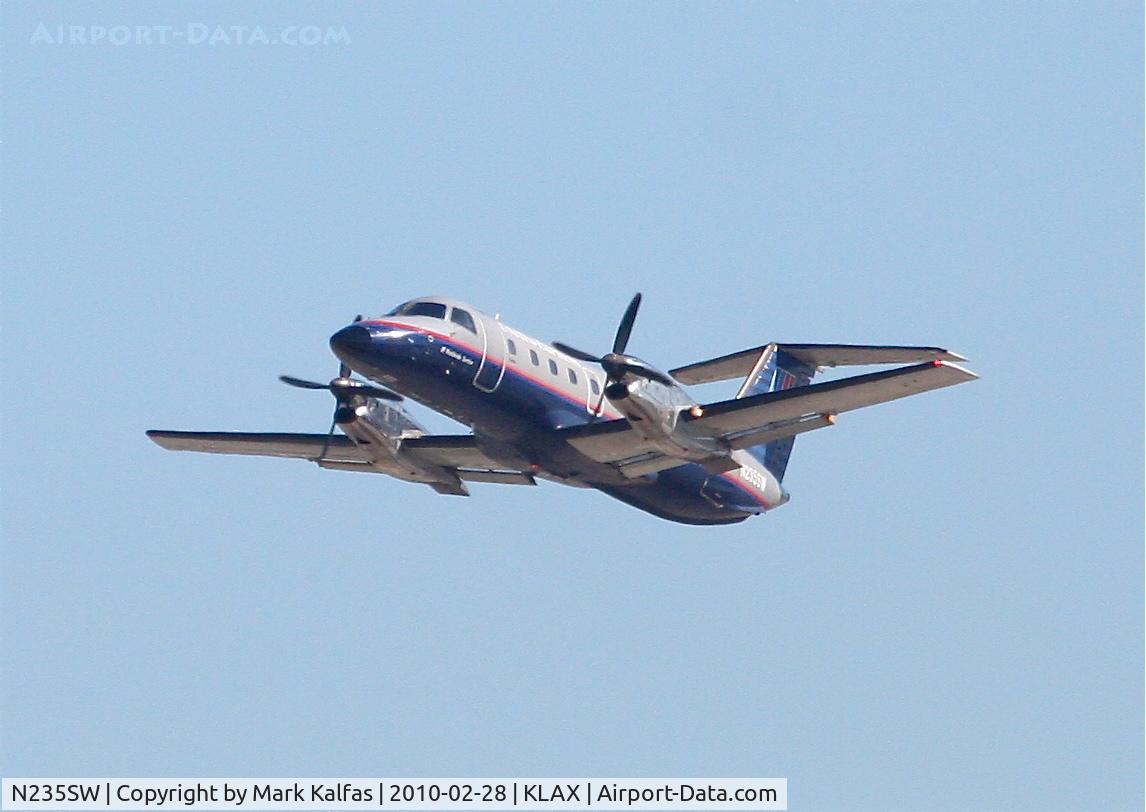 N235SW, Embraer EMB-120ER Brasilia C/N 120310, SkyWest Embraer EMB-120ER, SKW6385 25R departure KLAX en route to KSBP.