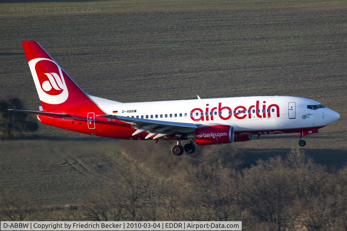 D-ABBW, 2002 Boeing 737-76Q C/N 30642, short final RW09