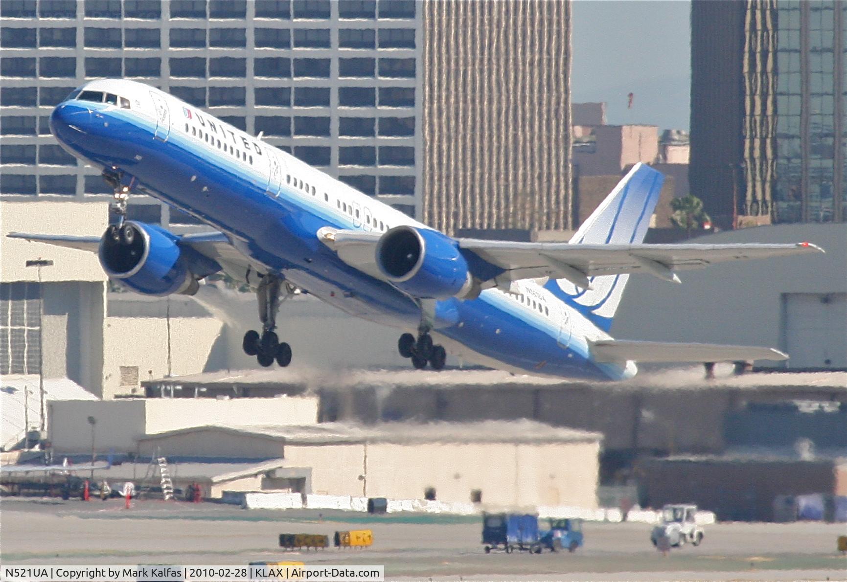 N521UA, 1990 Boeing 757-222 C/N 24891, United Airlines Boeing 757-222, UAL958 25R departure en route to KORD.