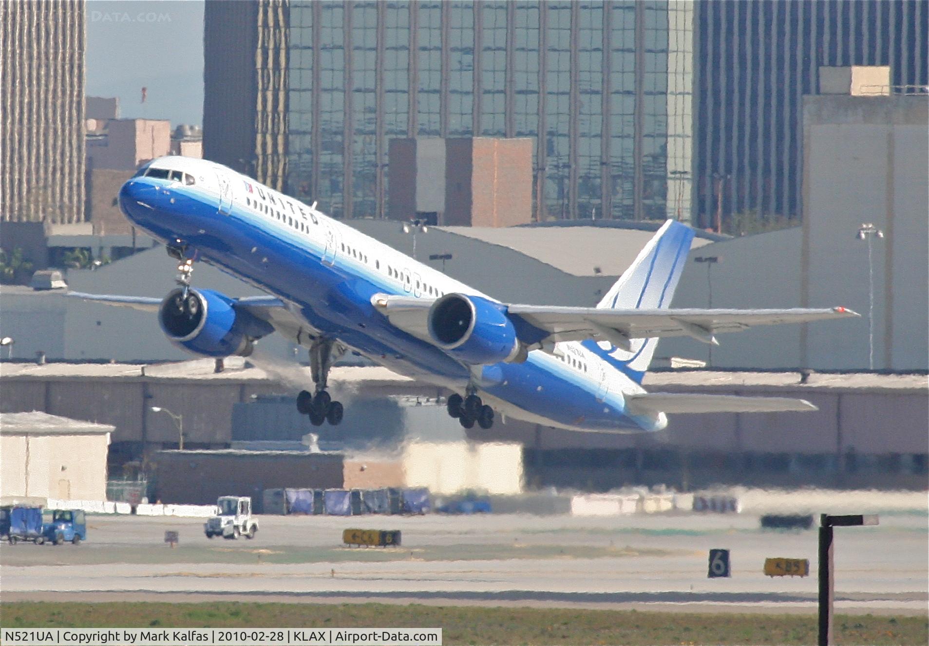 N521UA, 1990 Boeing 757-222 C/N 24891, United Airlines Boeing 757-222, UAL958 25R departure en route to KORD.