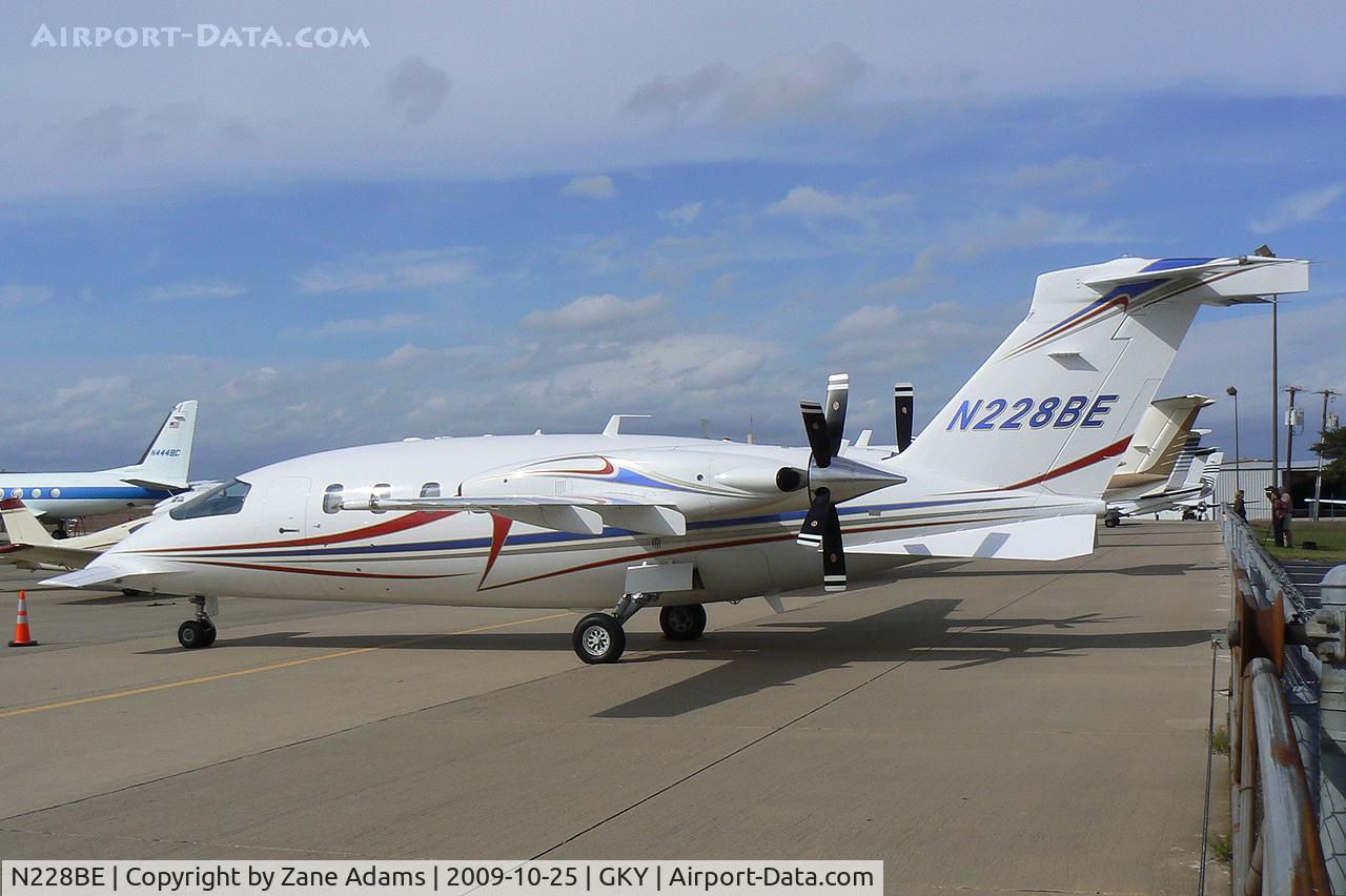 N228BE, Piaggio P-180 Avanti C/N 1182, In town for a Dallas Cowboys football game.