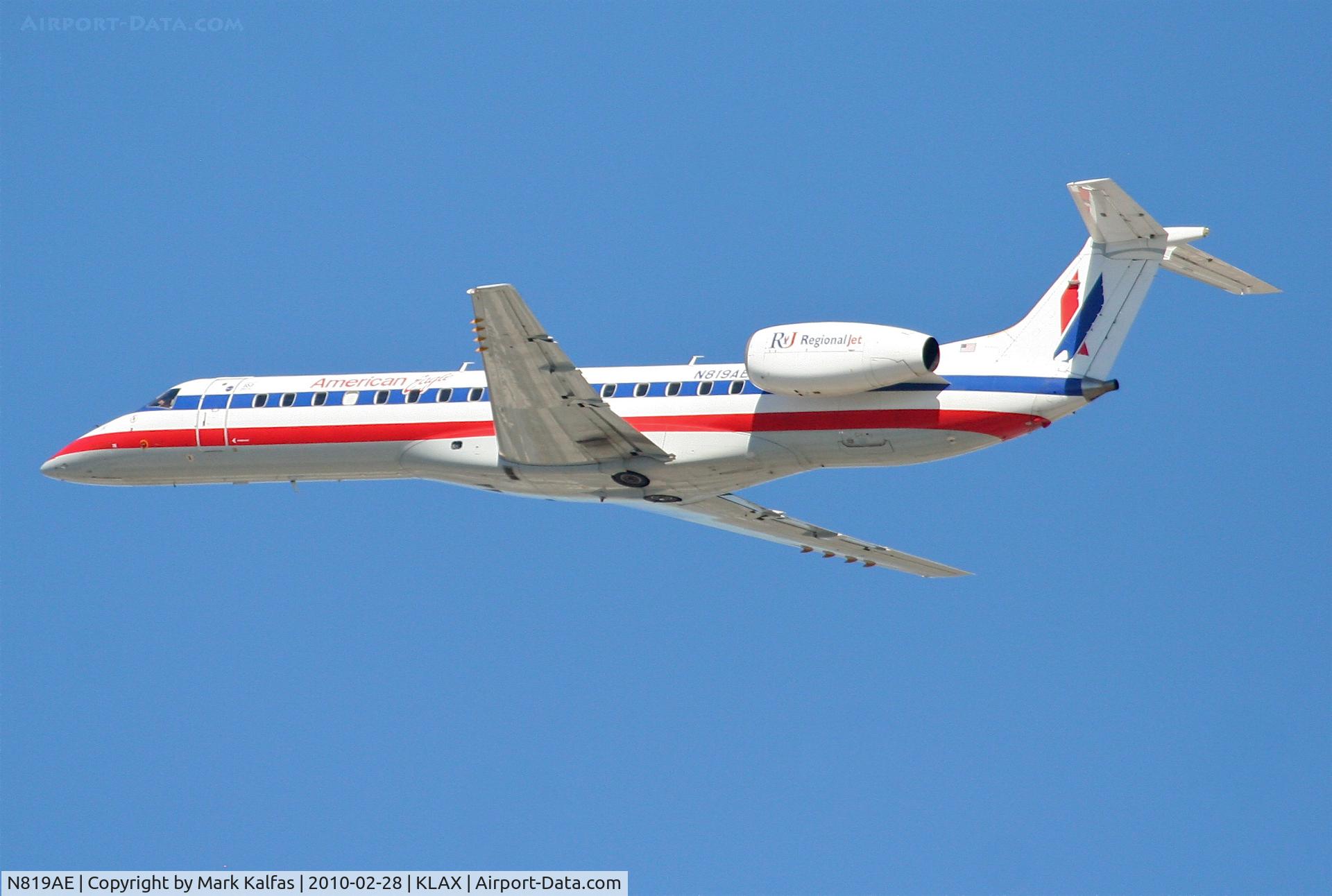 N819AE, 2002 Embraer ERJ-140LR (EMB-135KL) C/N 145566, American Eagle Embraer EMB-135KL, EGF3067 25R departure to KMRY.