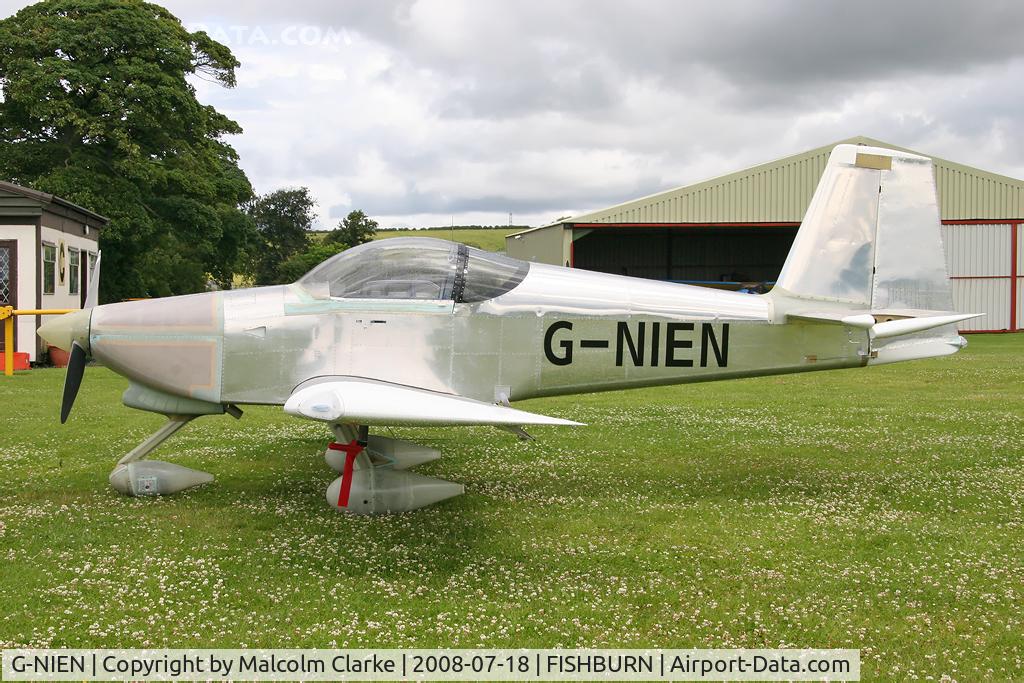 G-NIEN, 2006 Vans RV-9A C/N PFA 320-14419, Van's RV-9A at Fishburn Airfield in 2008, at the time of its maiden flight and prior to painting by John Stahr, Florida..