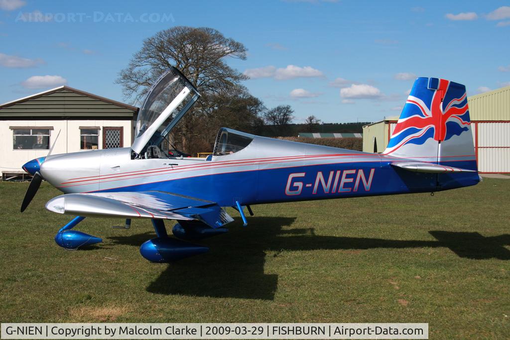 G-NIEN, 2006 Vans RV-9A C/N PFA 320-14419, Van's RV-9A at Fishburn Airfield in 2009. The revelation of John Stahr's superb paint scheme!