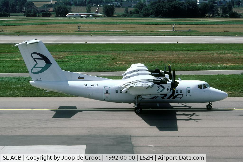 SL-ACB, De Havilland Canada DHC-7-102 Dash 7 C/N 92, After the civil war Slovenia adapted the unofficial SL-prefix in 1992. Shortly afterwards it was changed into S5-