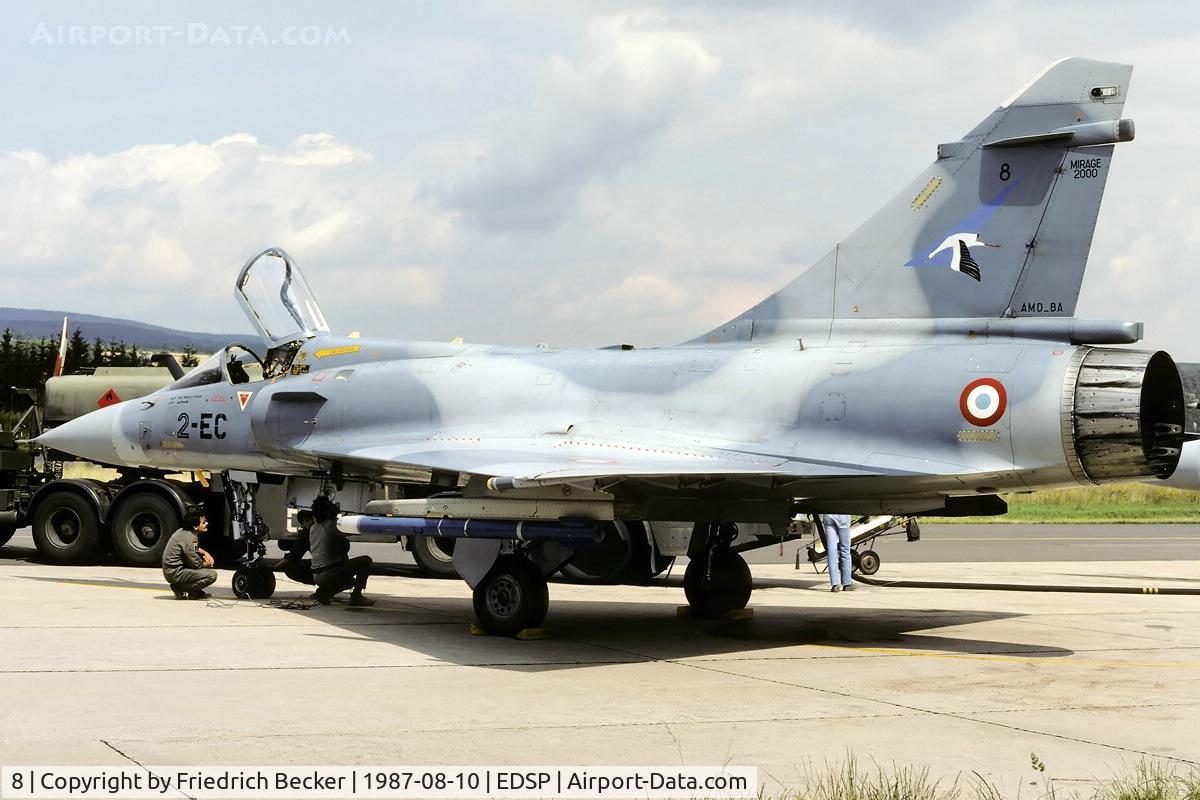 8, Dassault Mirage 2000C C/N 8, first visit of a Mirage 2000C at the Luftwaffe Fliegerhorst Pferdsfeld, www.natoflugplatz-pferdsfeld.de