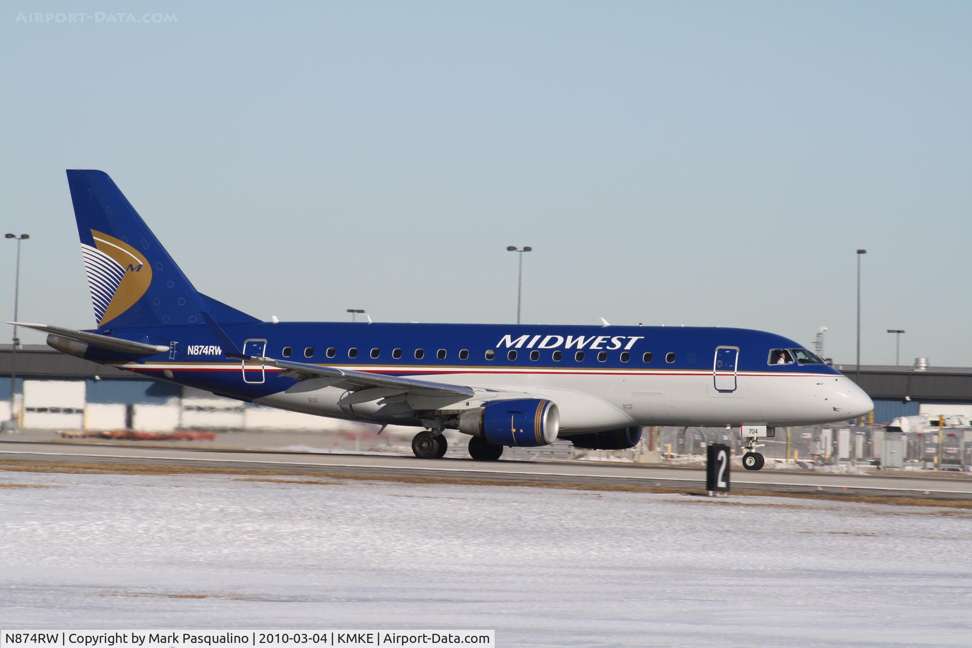 N874RW, 2006 Embraer 170SE (ERJ-170-100SE) C/N 17000148, ERJ 170-100 SE