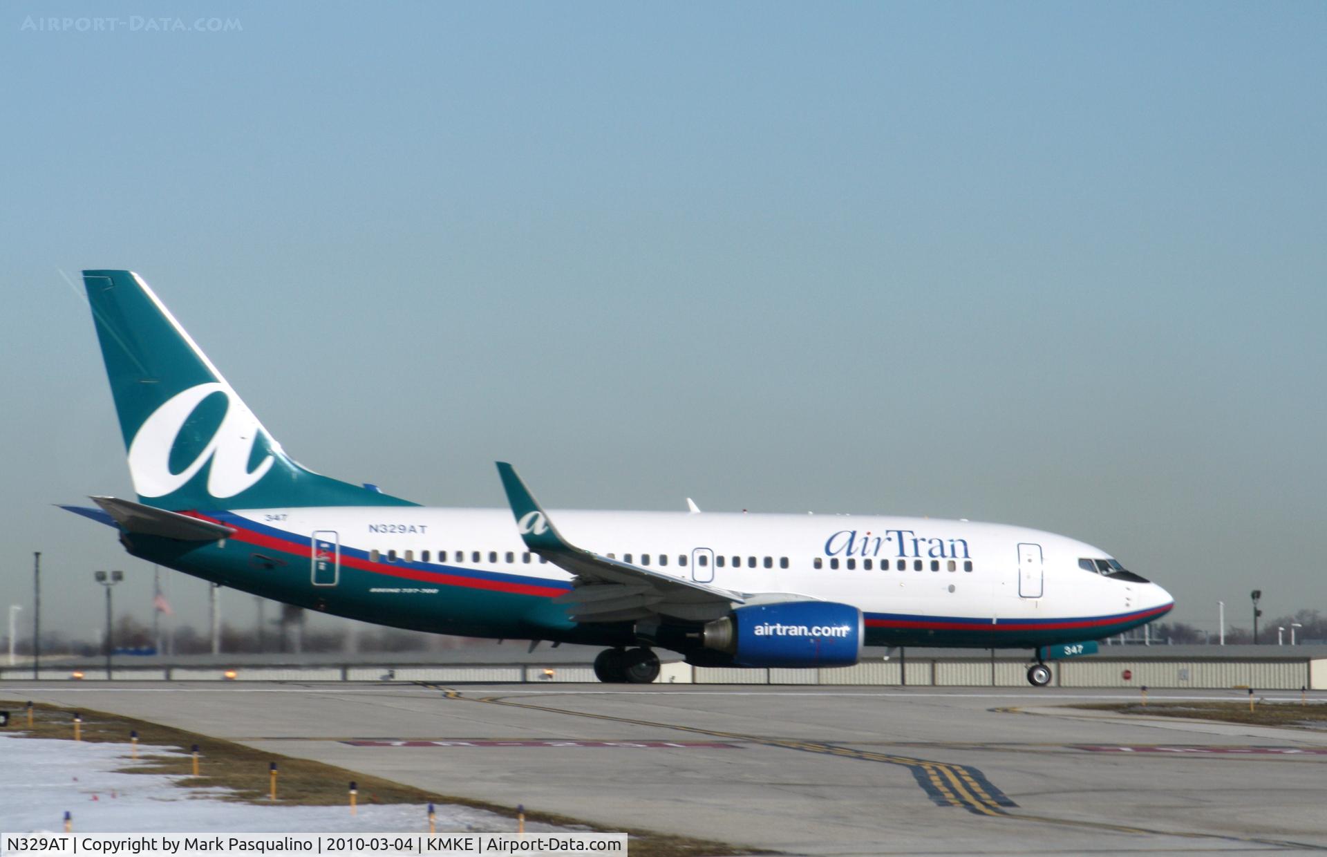 N329AT, 2007 Boeing 737-7BD C/N 36091, Boeing 737-700
