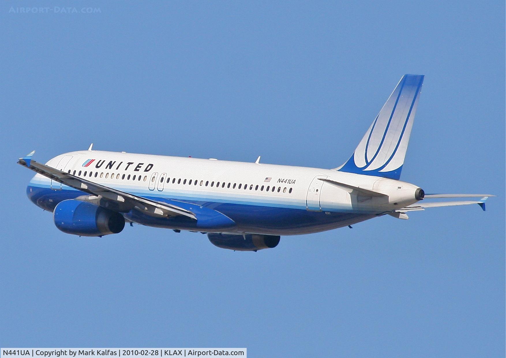 N441UA, 1997 Airbus A320-232 C/N 751, United Airlines Airbus A320-232, UAL306 25R departure for KBWI.