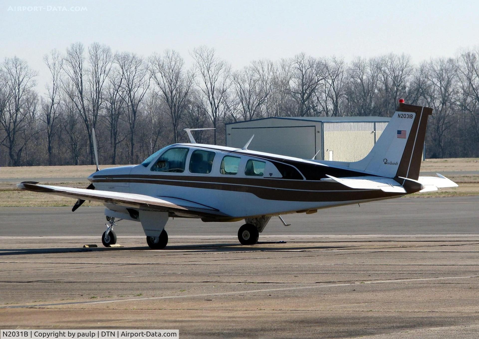 N2031B, 1978 Beech A36 Bonanza 36 C/N E-1350, At Downtown Shreveport.