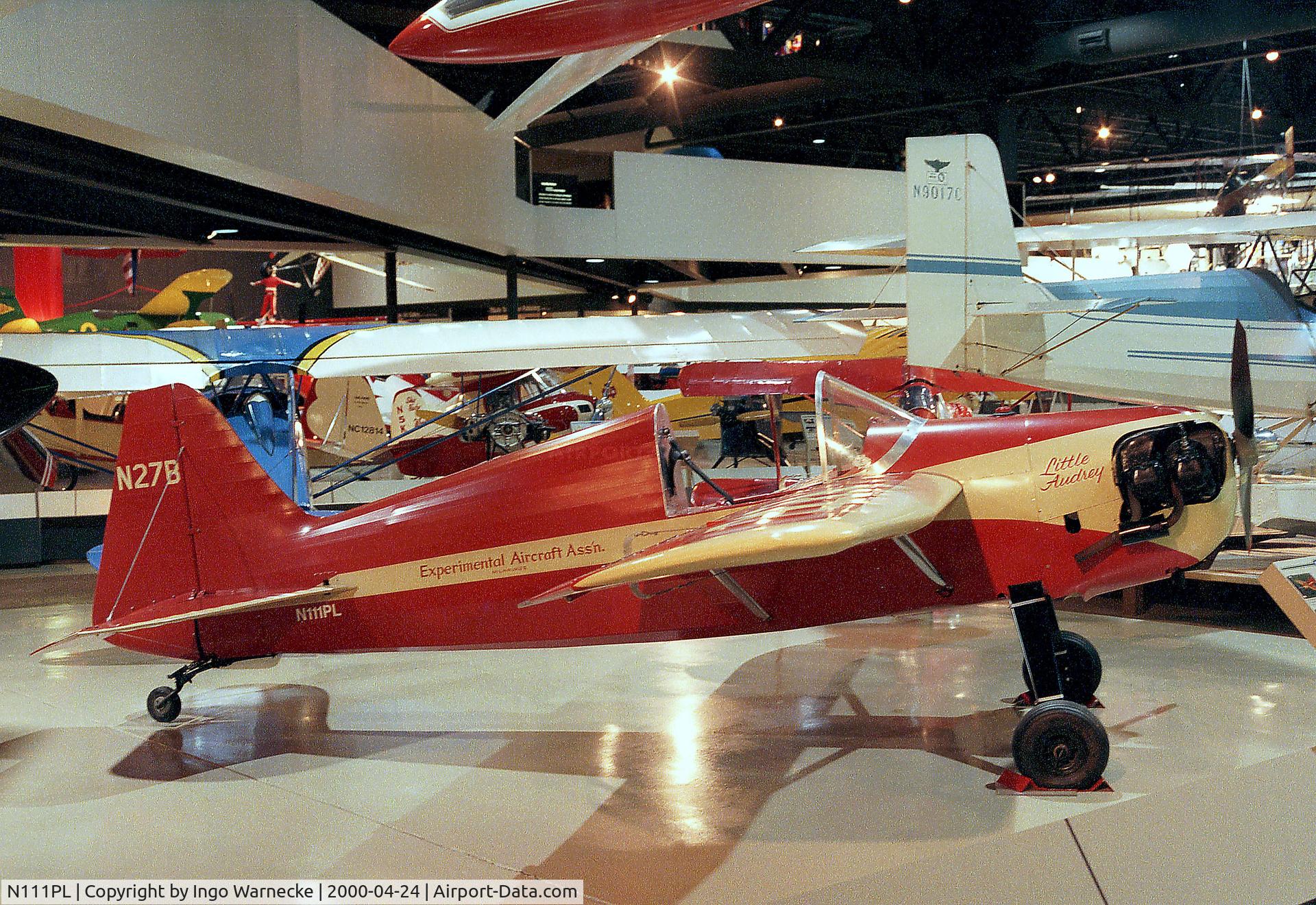 N111PL, 1953 Mace PETE MODEL III C/N 1, Howard / Poberezny Pete III (also marked as N27B) at the EAA-Museum, Oshkosh WI