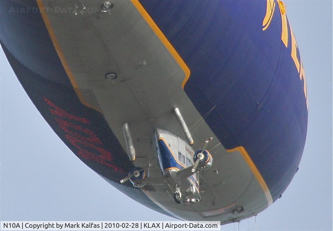 N10A, 1979 Goodyear GZ-20A C/N 4117, Goodyear airship N10A south of KLAX.