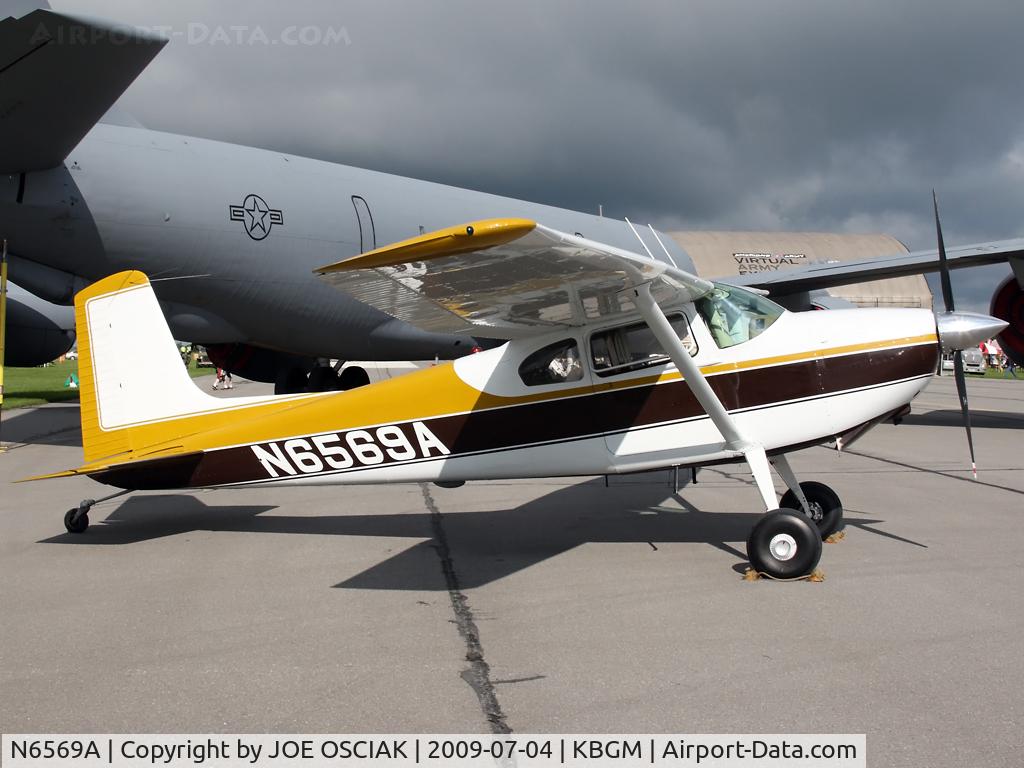N6569A, 1956 Cessna 180 C/N 32466, On display at Binghamton