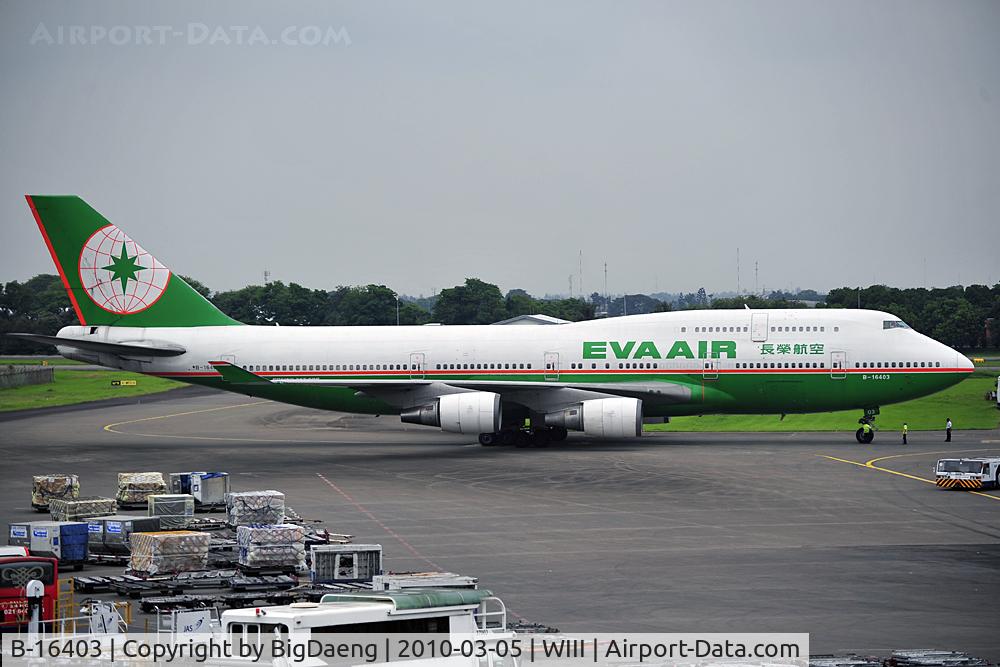 B-16403, 1993 Boeing 747-45E C/N 27141, Ready for Departure from Jakarta International Airport