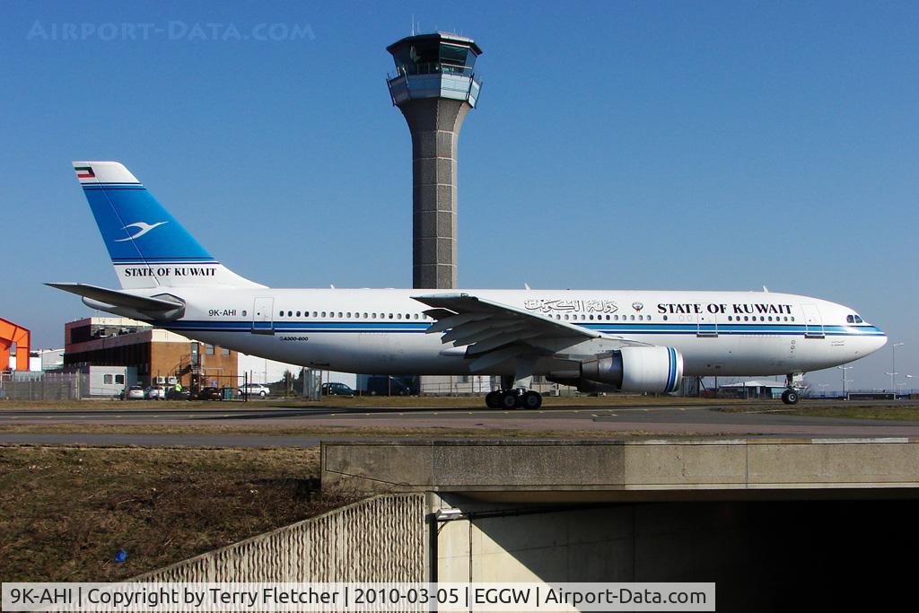 9K-AHI, 1984 Airbus A300-620 C/N 344, State of Kuwait's Airbus 300 taxies out at Luton