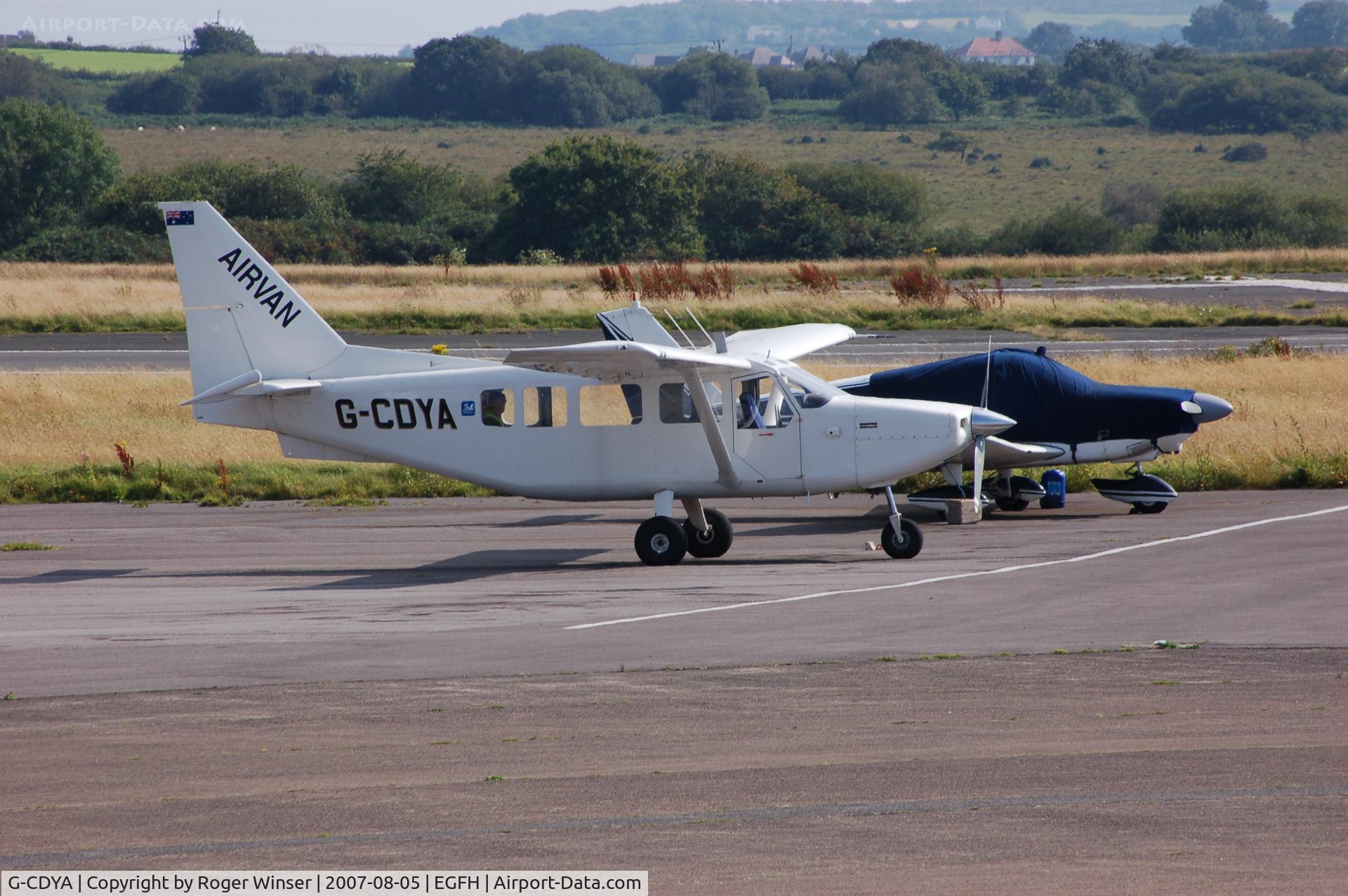 G-CDYA, 2006 Gippsland GA-8 Airvan C/N GA8-05-090, Airvan used by skydivers from Swansea Skydive at Swansea Airport in 2007