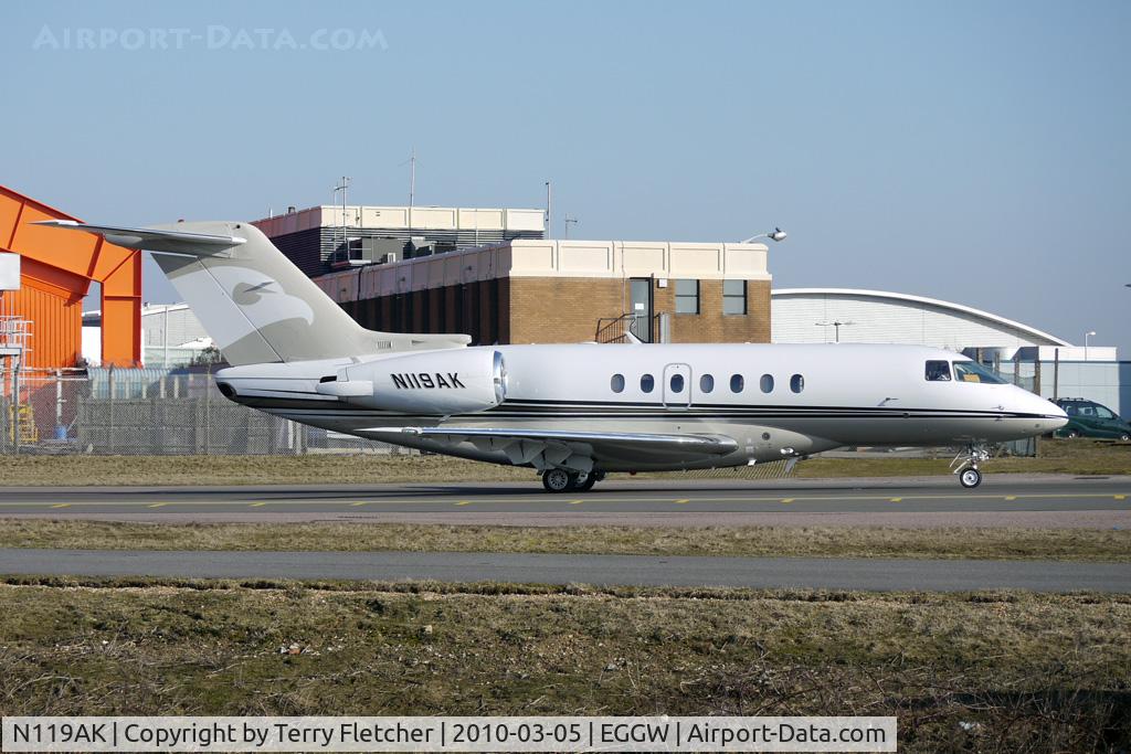 N119AK, 2008 Hawker Beechcraft 4000 C/N RC-9, Hawker Horizon at Luton