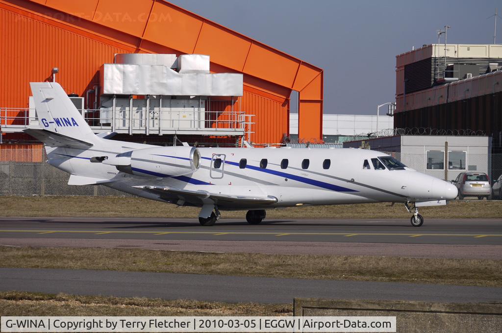 G-WINA, 2003 Cessna 560XL Citation Excel C/N 560-5343, Cessna Excel at Luton