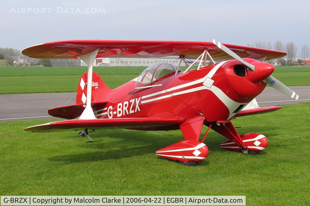 G-BRZX, 1984 Pitts S-1S Special C/N 711-H, Pitts S-1S Special. At the 2006 John McLean Trophy aerobatic competition, Breighton Airfield, UK.