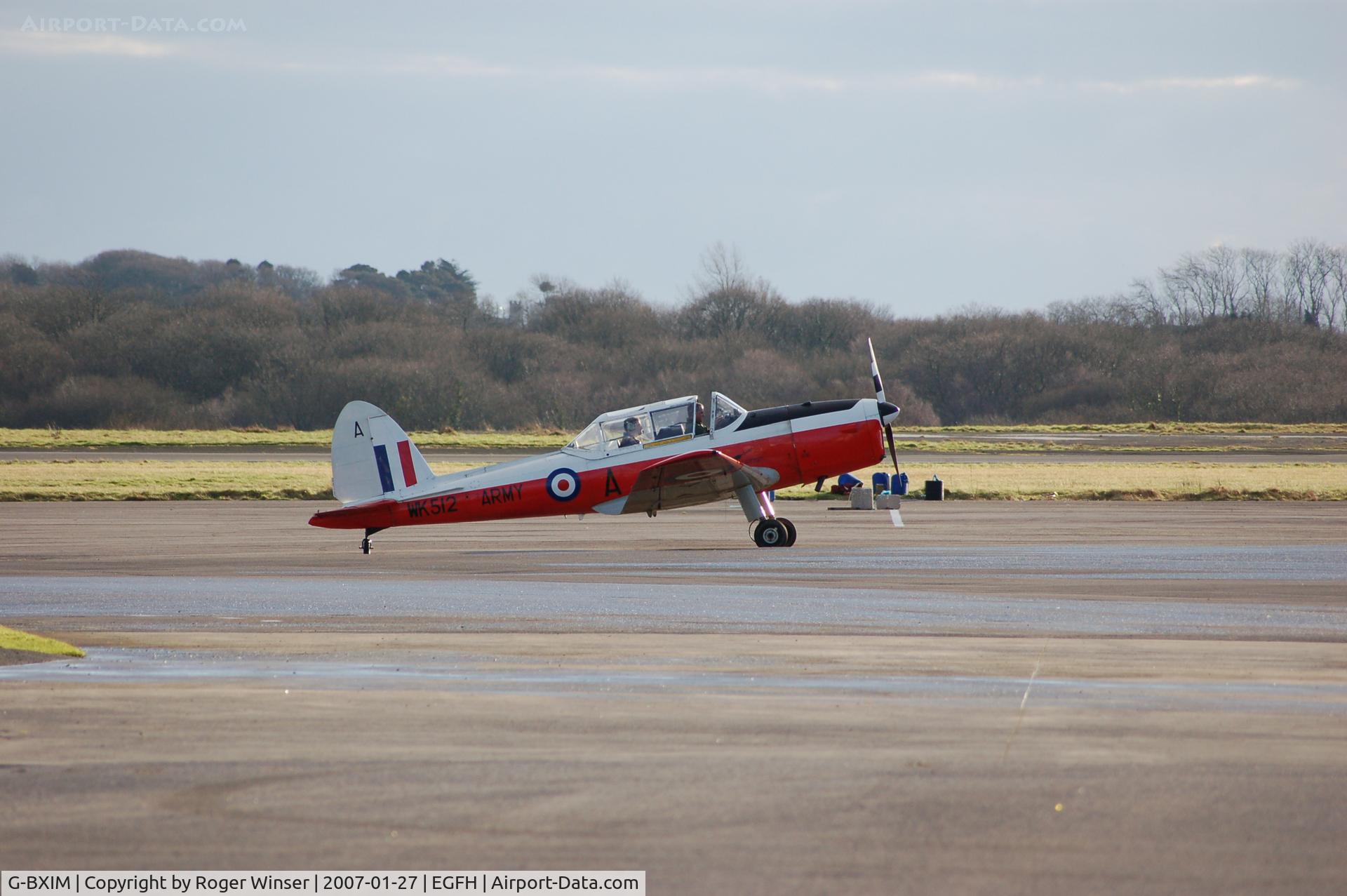 G-BXIM, 1951 De Havilland DHC-1 Chipmunk 22 C/N C1/0548, Visiting ex-Army Air Corps Chipmunk