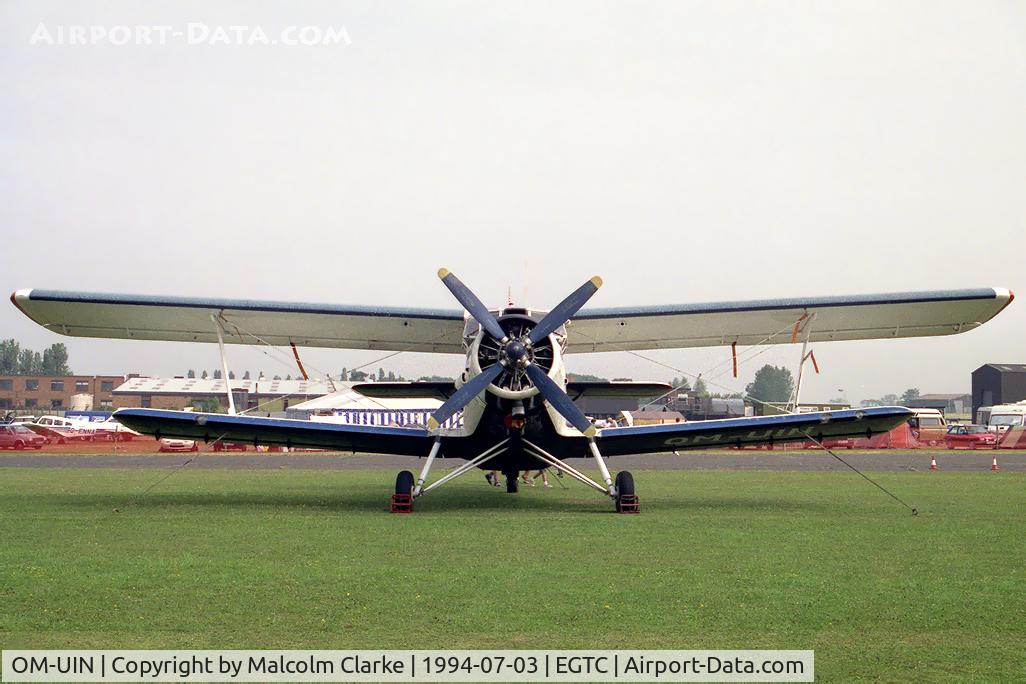 OM-UIN, PZL-Mielec An-2R C/N 1G233-43, PZL-Mielec An-2R at the 1994 PFA Rally, Cranfield.