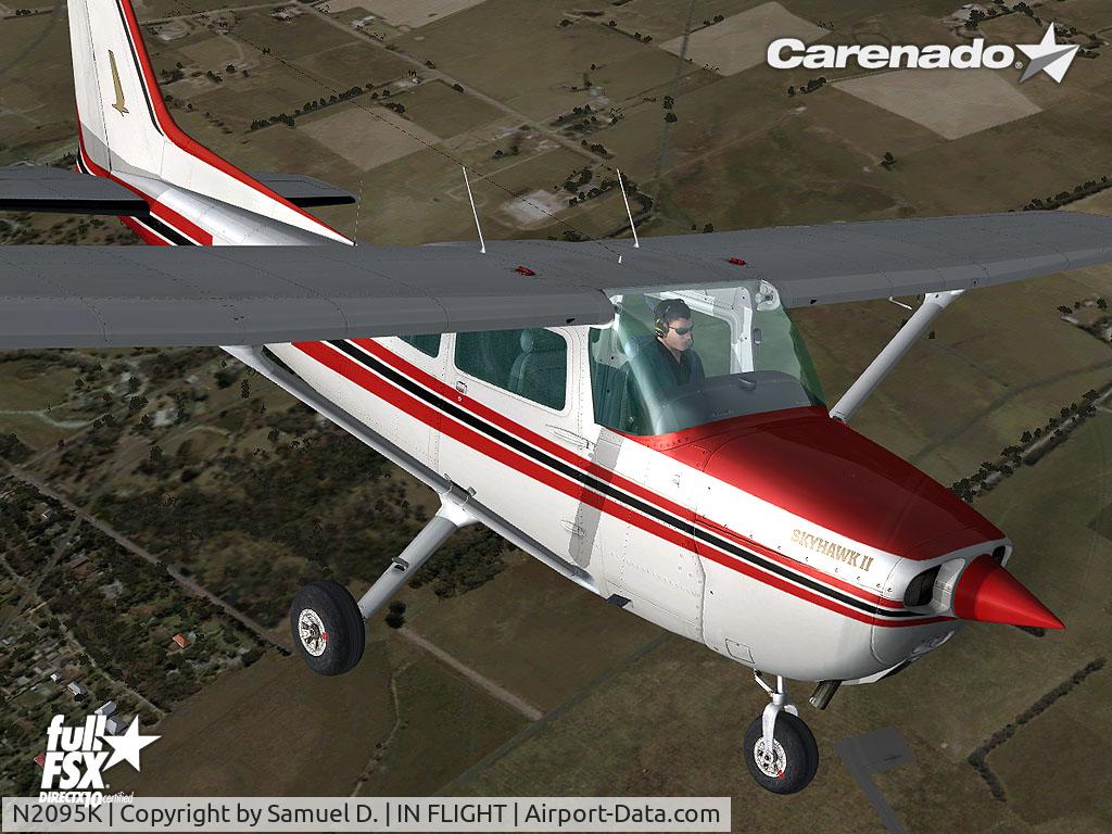 N2095K, 1977 Cessna C172N Skyhawk C/N Not found N2095K, In flight.