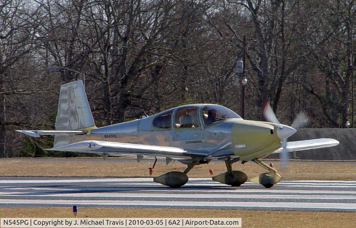 N545PG, 2009 Vans RV-10 C/N 40565, Takeoff on RWY32 at 6A2