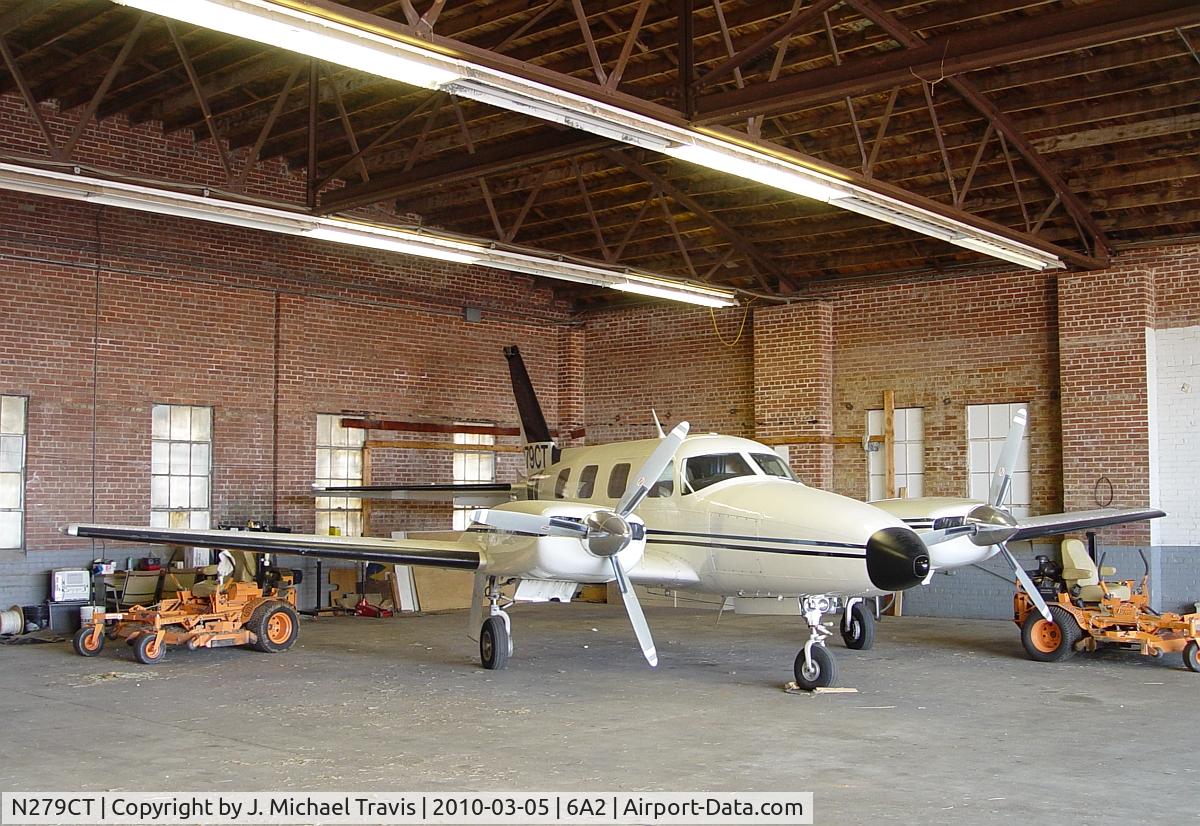 N279CT, 1973 Piper PA-31P Navajo C/N 31P-7300172, Parked in hangar at 6A2