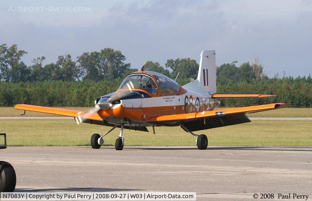 N7083Y, New Zealand CT-4A Airtrainer C/N 066, Taxiing in at Wilson