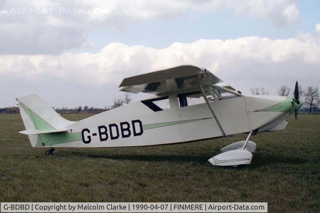G-BDBD, 1963 Wittman W-8 Tailwind C/N 133, Wittman W-8 Tailwind at Finmere Airfield in 1990.