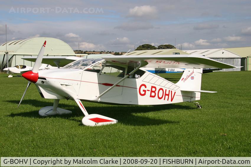 G-BOHV, 1990 Wittman W-8 Tailwind C/N PFA 031-11151, Wittman W-8 Tailwind at Fishburn Airfield, UK in 2008.