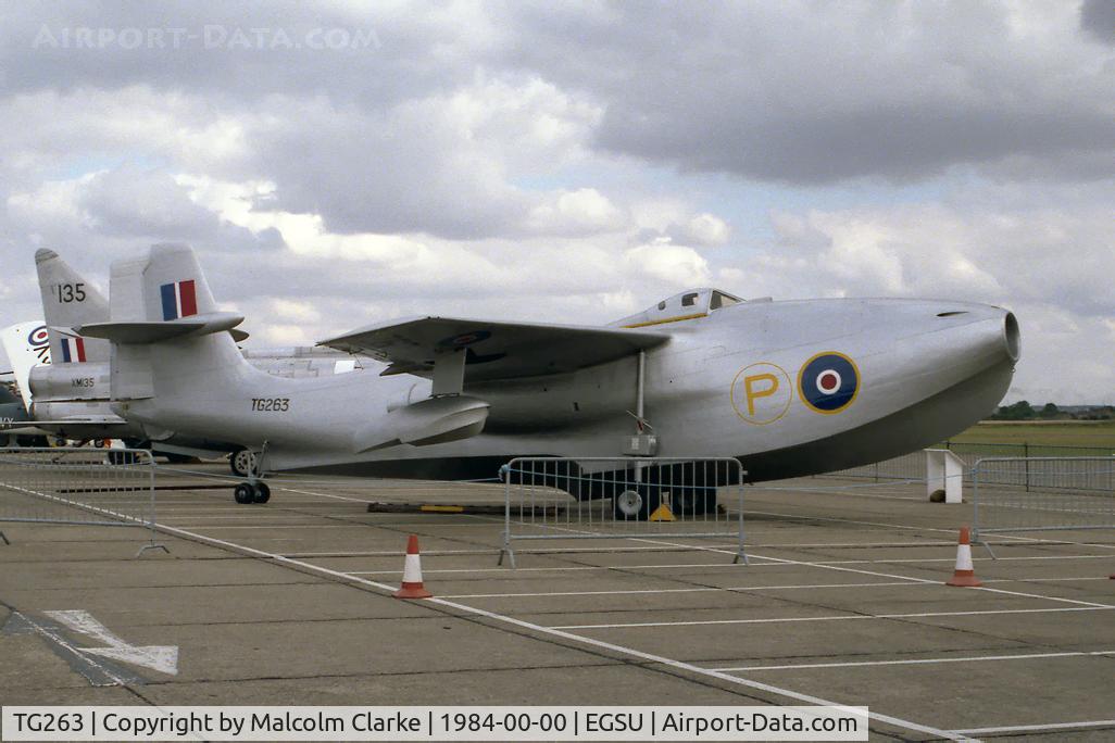 TG263, 1947 Saunders-Roe SR.A.1 C/N G-12-1, SARO SR.A.1 at the Imperial War Museum, Duxford in 1984.