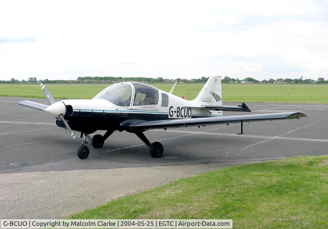 G-BCUO, 1975 Scottish Aviation Bulldog Series 120 Model 122 C/N BH120/371, Scottish Aviation Bulldog Series 120 Model 122 at Cranfield Airport in 2004.