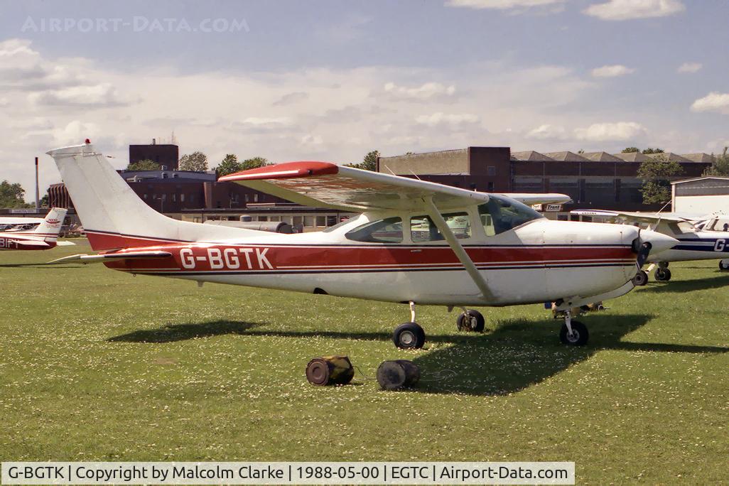 G-BGTK, 1979 Reims FR182 Skylane RG C/N 0036, Reims FR182 Skylane RG at Cranfield Airport in 1988.