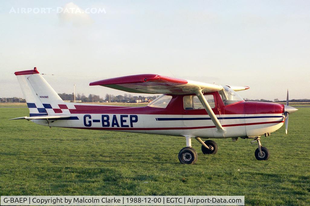 G-BAEP, 1972 Reims FRA150L Aerobat C/N 0170, Reims FRA150L Aerobat at Cranfield Airport in 1988.