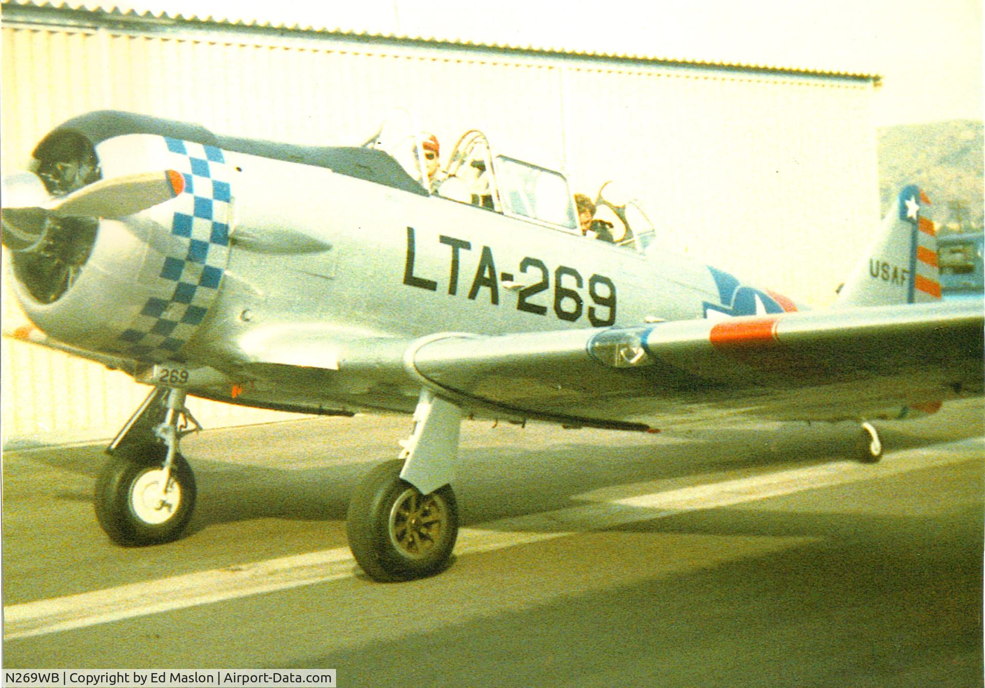 N269WB, 1985 North American-maslon SNJ-4 C/N 88-11851, North American N269WB