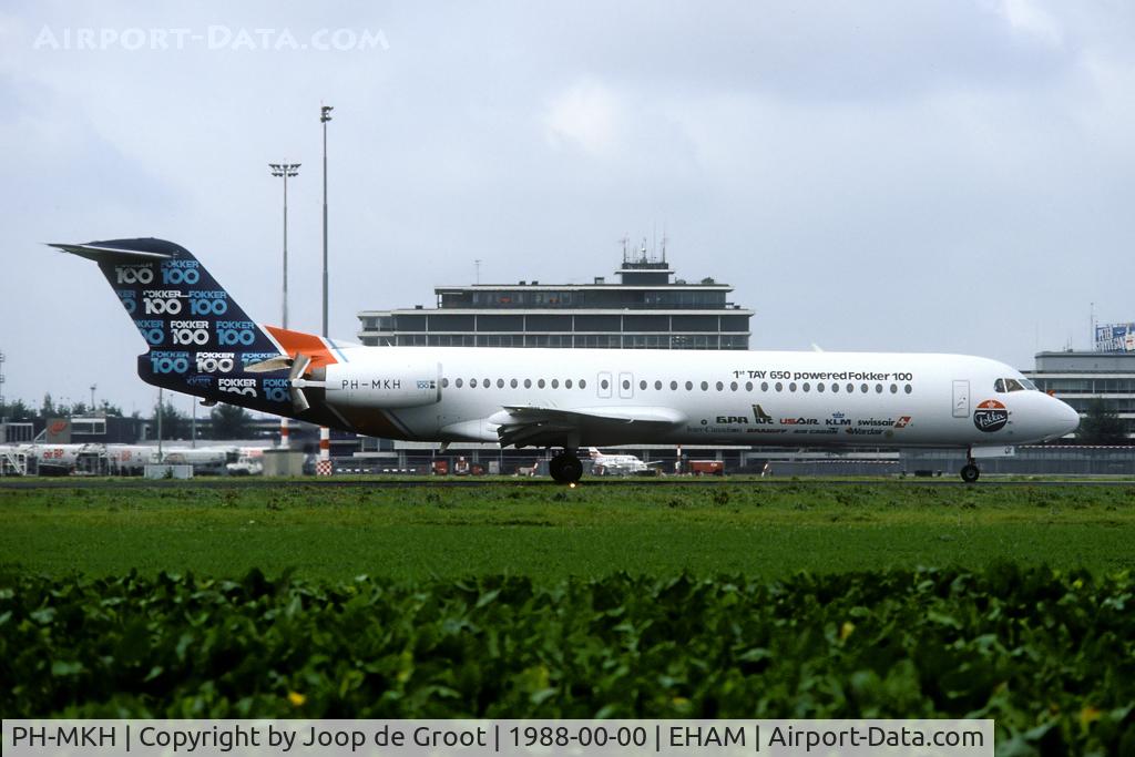 PH-MKH, 1986 Fokker 70 (F-28-0070) C/N 11242, prototype of the Fokker 100