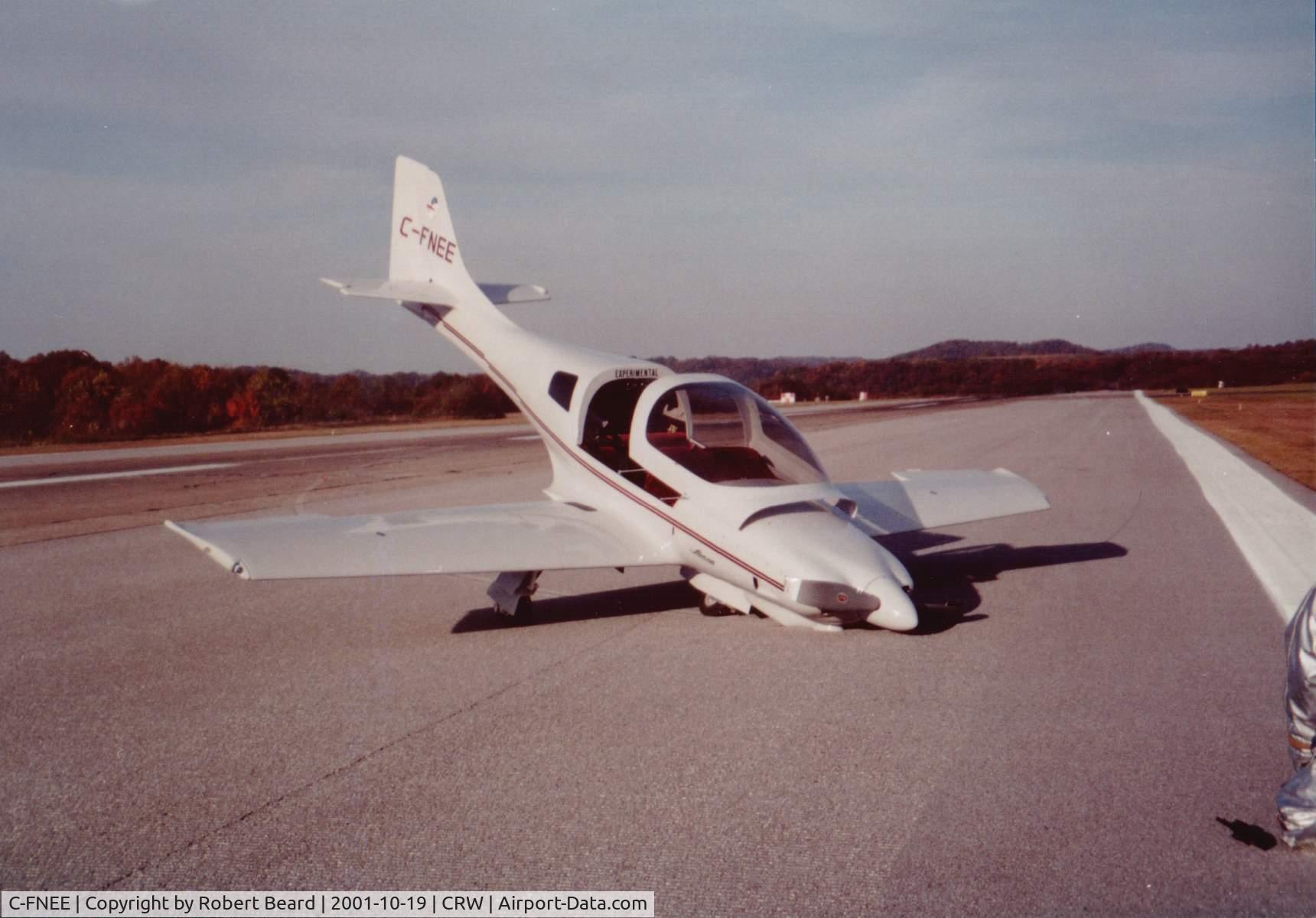 C-FNEE, 2005 Easy Fisherman EASY FISHERMAN 001 C/N 507, Nose wheel collapse at Yeagar Airport (Charleston, WV, CRW) on October 19, 2001 while on a ferring flight to Diamond Head, Mississippi (66Y) from Toronto, Ontario, Canada.