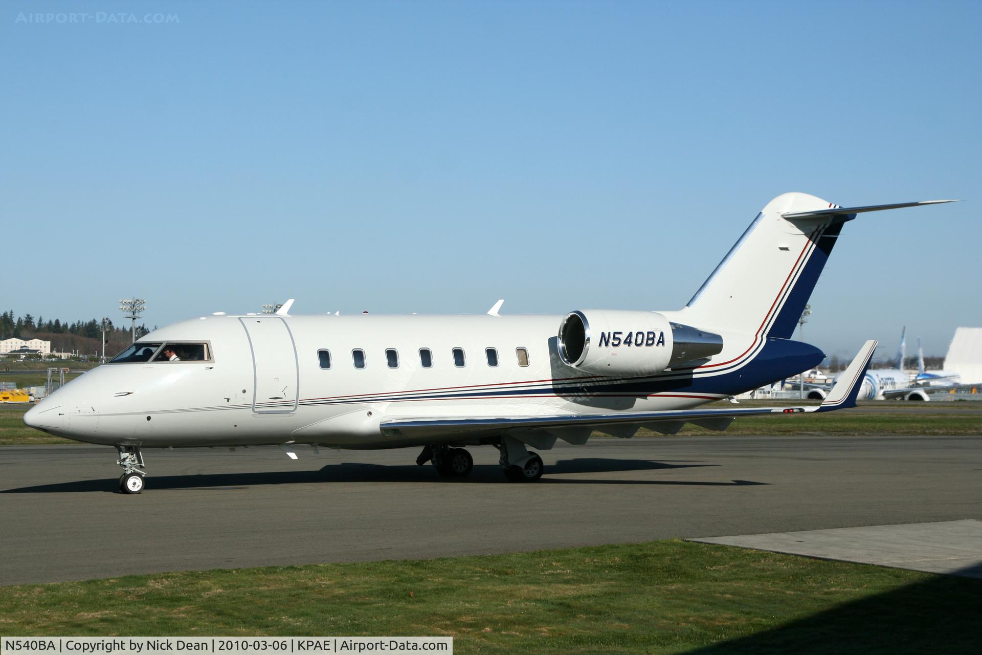N540BA, 2007 Bombardier Challenger 605 (CL-600-2B16) C/N 5729, KPAE