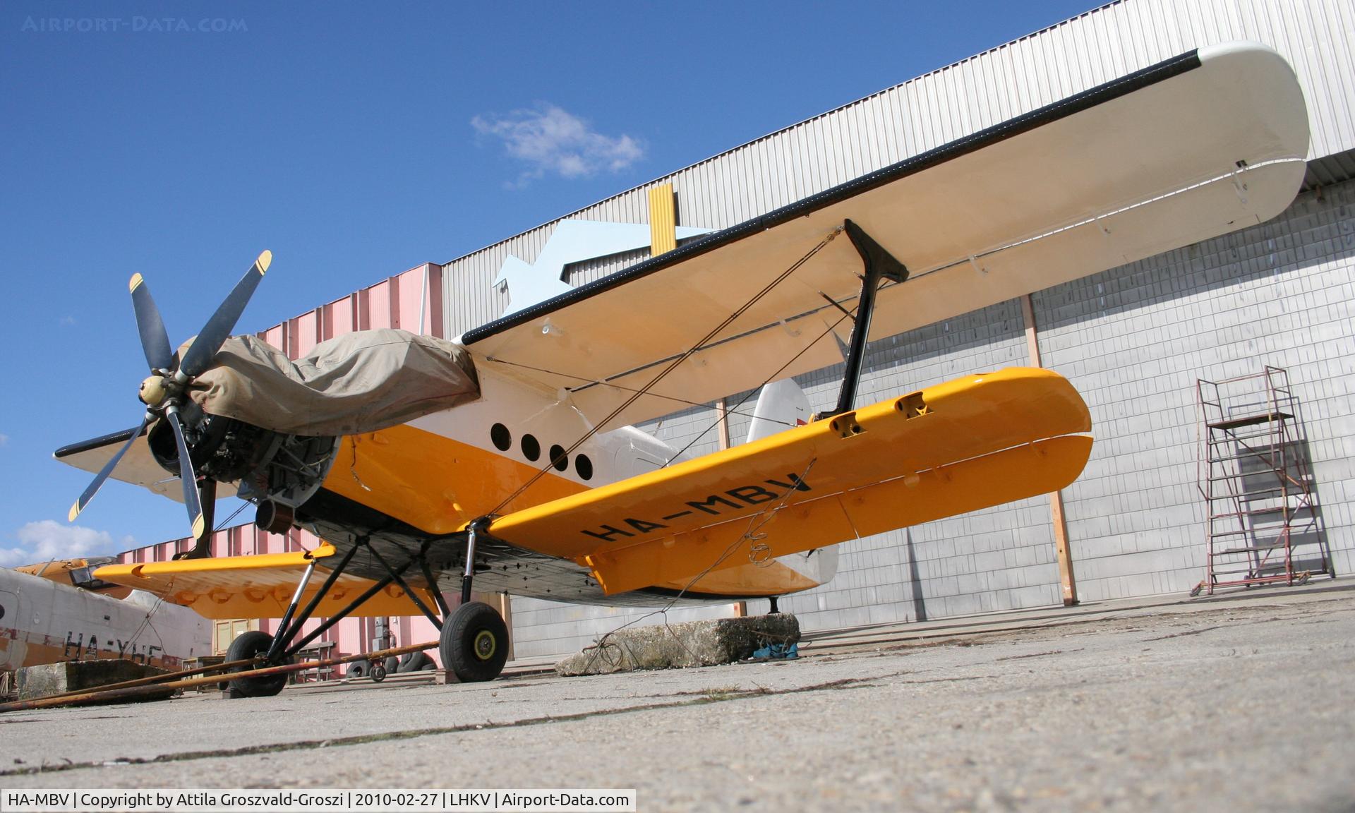 HA-MBV, 1976 PZL-Mielec AN-2R C/N 1G172-54, Hungary-Kaposújlak airport. - It is his new painting.