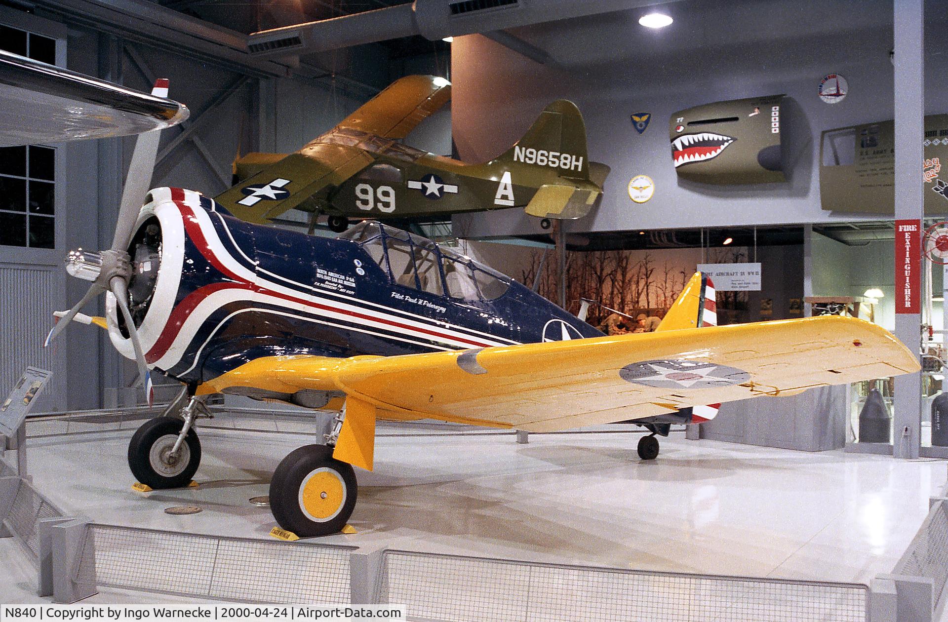 N840, 1940 North American P-64 C/N 68-3061, North American P-64 at the EAA-Museum, Oshkosh WI