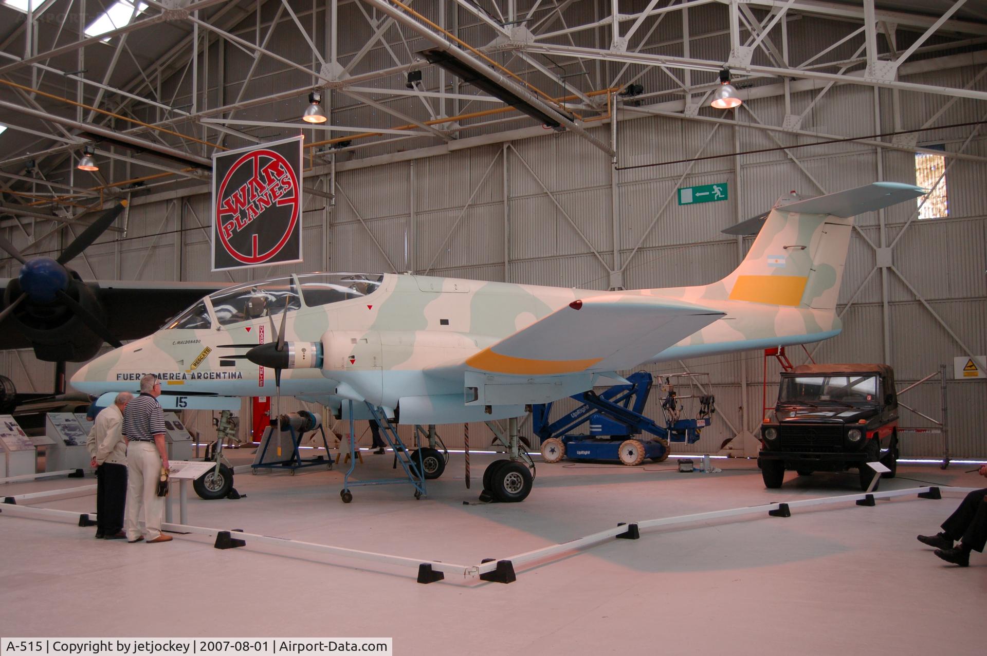 A-515, FMA IA-58A Pucará C/N 018, Pucara Cold War Museum Cosford