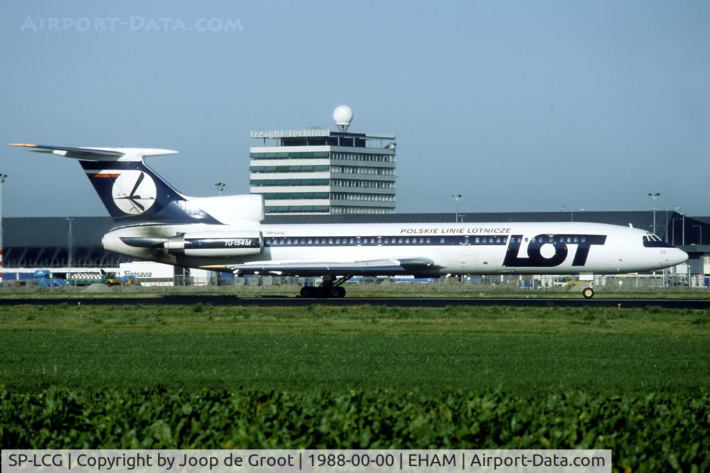 SP-LCG, 1988 Tupolev Tu-154M C/N 88A775, in these days LOT still operatd the Russian designs.