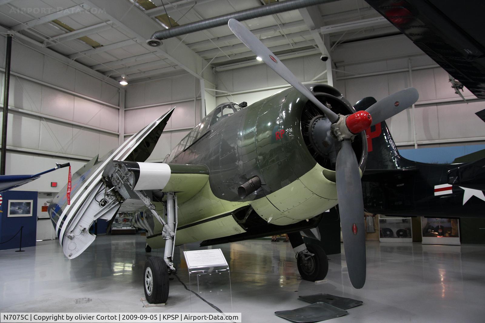 N7075C, 1945 Grumman TBM-3E Avenger C/N 53785, On display at the Palm Springs Museum
