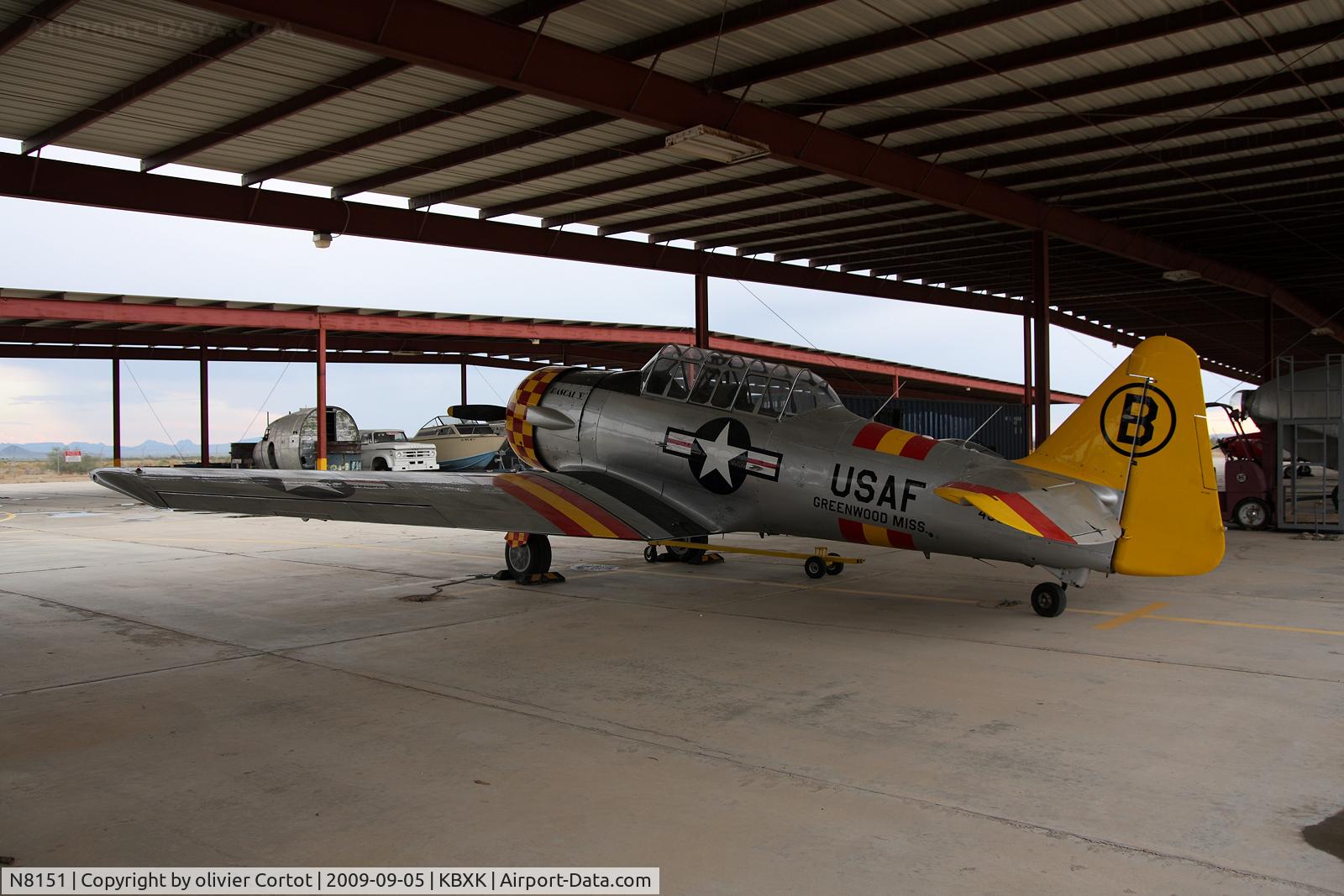 N8151, North American AT-6D C/N 43639, buckeye airfield
