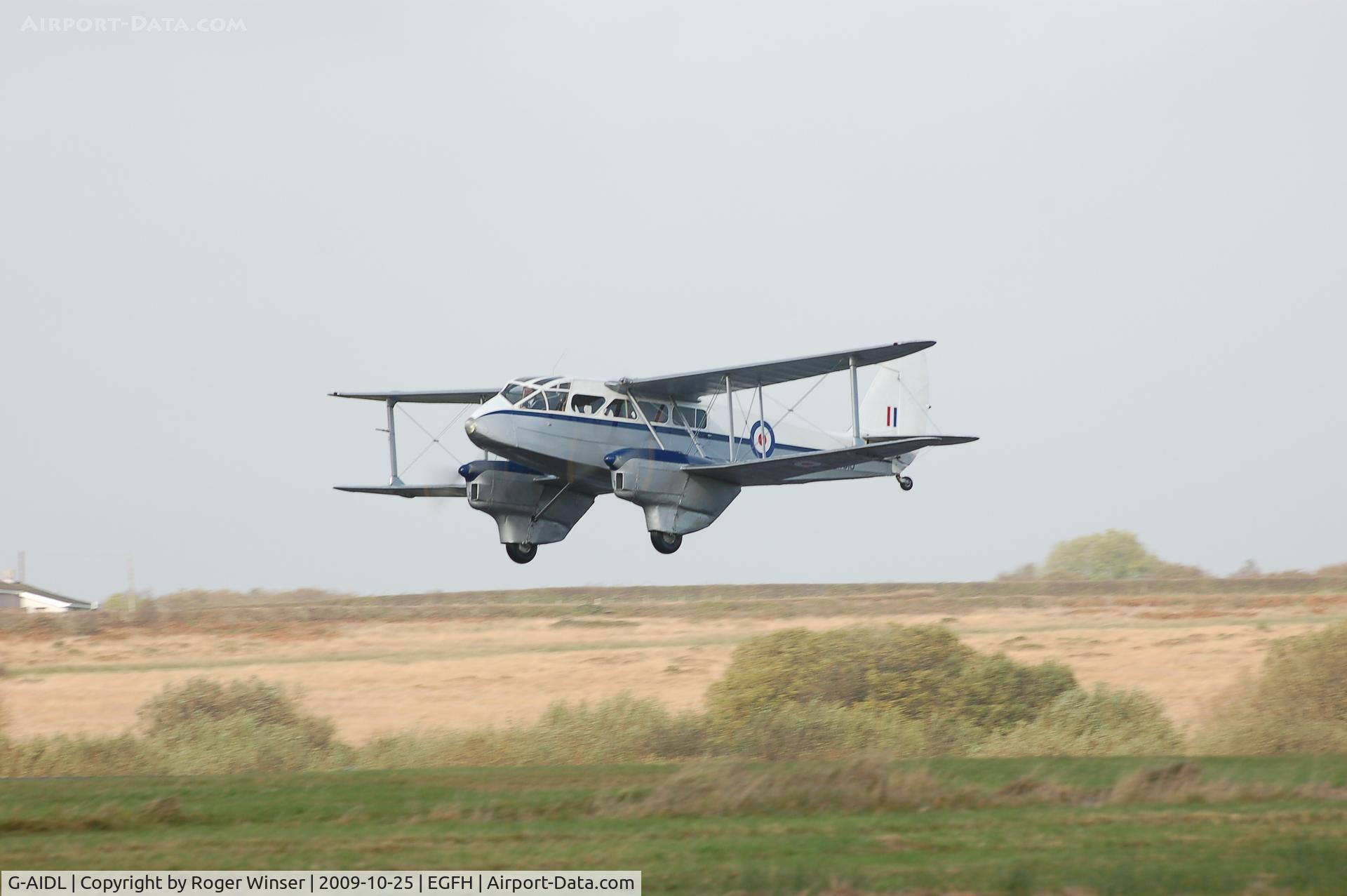 G-AIDL, 1946 De Havilland DH-89A Dominie/Dragon Rapide 6 C/N 6968, Pleasure flight by de Havilland Rapide 6 in RAF markings with s/n TX310.